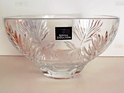 Buy New Boxed Royal Doulton Bowl Lead Crystal Glass  Decorative Gift 10  • 12.99£