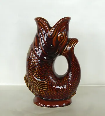 Buy Dartmouth Pottery Gurgle Jug Brown 18cm • 19.99£