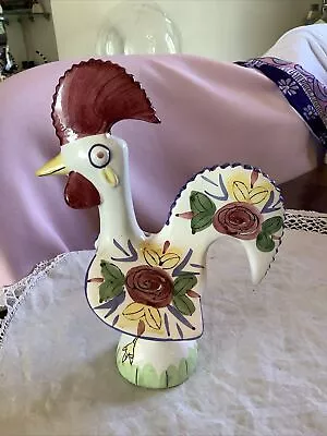 Buy Vintage Portuguese Rooster Of Barcelos Good Luck Happiness Hand Painted-21cm • 1.99£