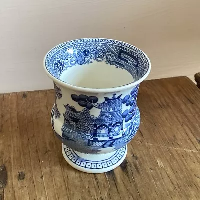 Buy Vintage WEDGWOOD Pottery Egg Cup : Willow Pattern • 4.99£