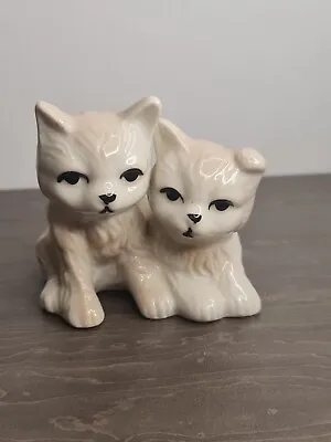 Buy Vintage Bone China Cat Kitten Pair Figurine Statue Ornament • 11.99£