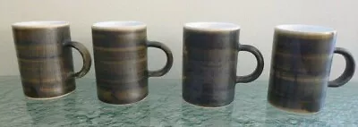 Buy Four Small Brown Mugs Vintage Cinque Ports Pottery The Monastery Rye • 27.99£