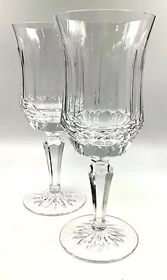 Buy TWO ELEGANT GALWAY CRYSTAL OLD GALWAY 8.25in WATER GOBLETS GLASSES, LIGHT DAMAGE • 23.71£