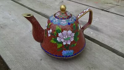 Buy Vintage Cloisonne Mini Tea Pot Stunning Detail And Colour • 15£