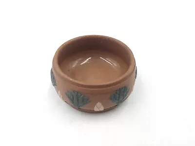 Buy Doulton Lambeth Silicon Small Pot Open Salt ? With Applied Decoration 6.8cm Wide • 12.50£
