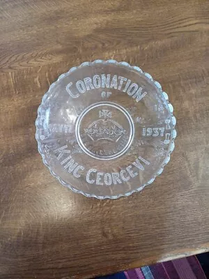 Buy Rare Coronation Of King George VI Glass Plate 1937 Collectors Item • 12£