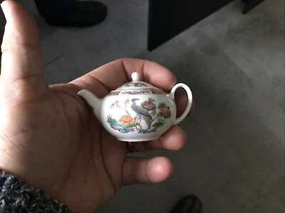 Buy Vintage Wedgwood Miniature Teapot - Kutani Crane - Height 4cm • 1.99£