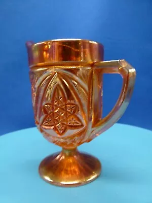 Buy Vintage Amber / Orange Carnival Glass Jug • 7.74£