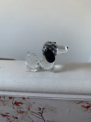 Buy Dachshund Irish Glass Galway Crystal Daxi Dog Puppy New Ornament  6cm H X 8cm L • 2.99£