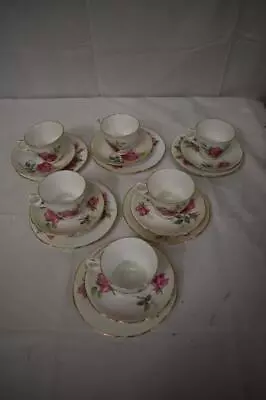 Buy Royal Stafford 6 Tea Cups, Saucers & Side Plates Fine Bone China • 4.99£