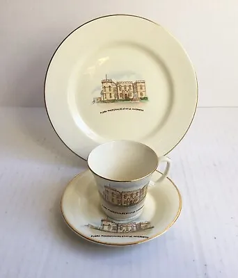 Buy Crown Devon Fieldings Flora MacDonald - Cup, Saucer And Side Plate Trio (1950's) • 16.99£
