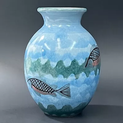 Buy The Tain Pottery Scotland BALINTORE Fish Wee Vase Round 5.75  • 28.34£