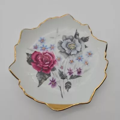 Buy Wawel Ragged Edged Vintage, Roses & Violets, Trinket Dish. • 8.99£