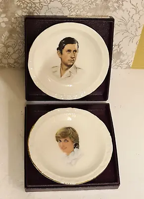Buy Vintage Royal Albert Commemorate Plates Prince Charles & Diana Spencer Wedding • 19.19£