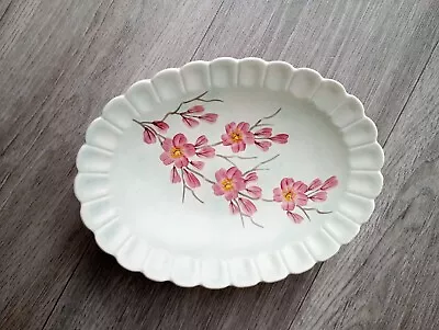 Buy Vintage Hand Painted Floral Soap Trinket Dish Pie Crust Edge 8  Long Radford  • 14.99£