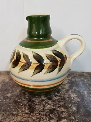 Buy Clovelly Vintage Studio Pottery Jug  Hand Painted  Earthenware Signed • 8.50£