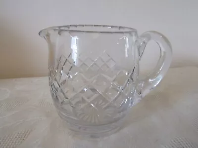 Buy Vintage Retro Lead Crystal Cut Glass Milk Jug 11cm Tall • 9.99£