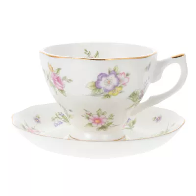 Buy  Bone China Tea Cups And Saucers Hot Drink Coffee Cutlery Set • 19.75£