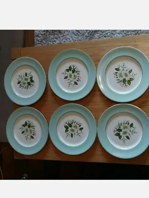 Buy @Look@Johnson Brothers Pareek Pistachio Snow Vintage10 Inch Dinner Plates X6 • 49.99£