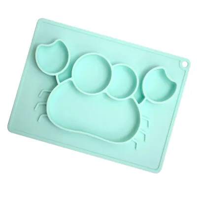 Buy Dining Tray Silicone One-piece Dinner Plate Tableware Meal Dish For Toddlers • 14.98£