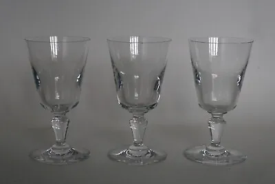Buy Baccarat AVIGNON - Set Of 3 Small Wine Flutes / Glasses - All With Minor Damage • 14.95£