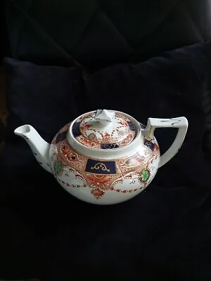 Buy Antique Burgess Carlisle China Imari Tea  Pot C1911-22 • 28£