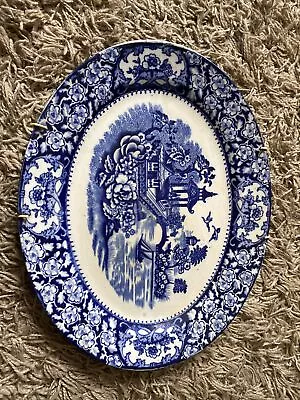 Buy Olde Aston Ware Blue Willow Type Meat Plate • 15£