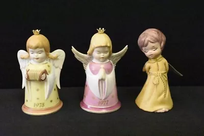 Buy Set 3:  Kaiser Angel Bell 1977 & 1978 West Germany Ornament Jasco Wishing Bisque • 17.09£