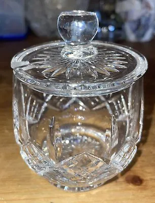 Buy Stuart Crystal Cut Glass Small Sugar/ Jam Jar Pot With Lid • 5£