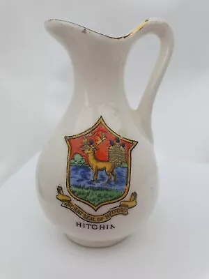 Buy Arcadian Crested China Jug/Pitcher - Hitchin • 6£