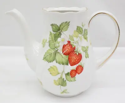Buy Vintage Queen's Rosina China Virginia Strawberry Teapot 7  Tall       EL • 84.33£
