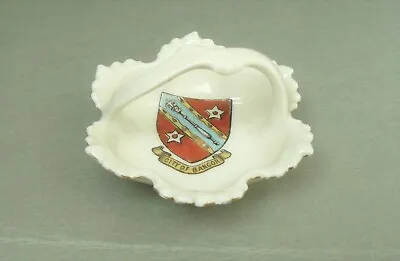 Buy Continental Crested China - Miniature BASKET - Crested For CITY OF BANGOR  - Vgc • 4.25£