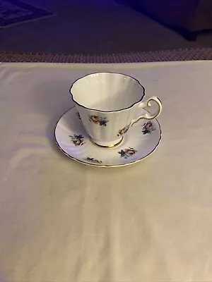 Buy Royal Grafton Fine Bone China Made In England Cup & Saucer White & Lovely Floral • 18.94£