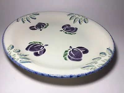 Buy A Vintage Poole Pottery Hand Painted Oval Serving Dish Dorset Fruits Alan Clarke • 18£