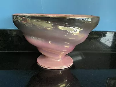 Buy Art Deco Maling Pink/grey/silver Ombre Lustre Ware Mantle Vase, Vintage • 12£