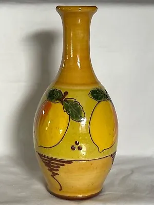 Buy Slipware Vase With Lemon Design Studio Pottery • 9.99£