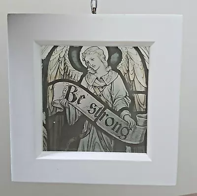 Buy Angel - Be Strong Stained Glass Suncatcher Window Hanging Kiln Fired Gift Angels • 35.99£