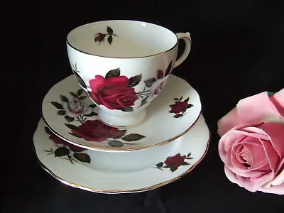 Buy Vintage Colclough Amoretta  Bone China Cup, Saucer & Tea Plate Trio # • 4.25£