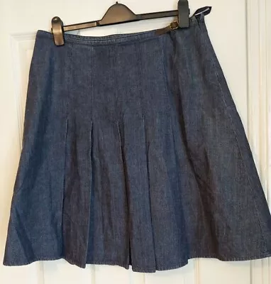 Buy Vintage Laura Ashley Denim Skirt 16 • 5£
