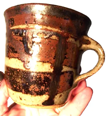 Buy Stoneware Mug Studio Pottery Impressed Mark Vintage • 8£