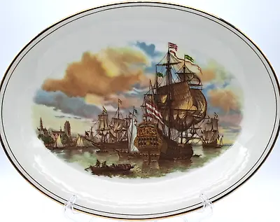 Buy Rare Salisbury Nautical Design 35 Cm Oval Serving Platter Bone China 1940 • 11.99£