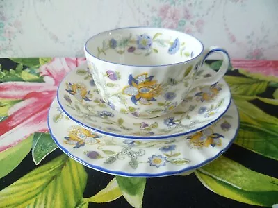 Buy Minton English China Trio Tea Cup Saucer Plate Haddon Hall Blue S 782 • 8£