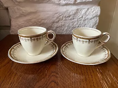 Buy 2 Small Beautiful Vintage Grindley China Tea Cups And Saucers, Circa 1930/40's • 10£