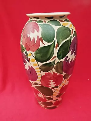 Buy WADE  Harvest Ware  Vintage Large Hand Painted Baluster Vase 30cm • 14.99£