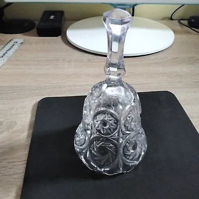 Buy (347) Medium Crystal Cut Glass Bell. • 3.50£