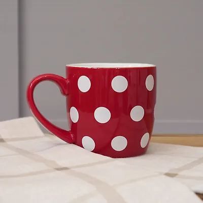 Buy London Pottery Red Mug With White Polka Dots Coffee Mug Tea Mug Ceramic Mug Gift • 10.99£