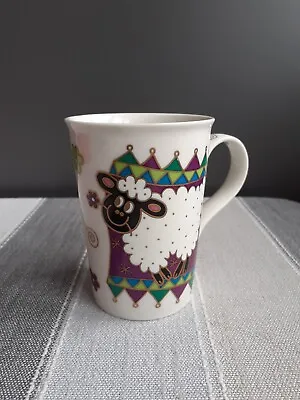 Buy Dunoon Jolly Farm Mug. Duck & Sheep Green Purple Coffee Tea Cup Mug Pre-loved  • 9.90£
