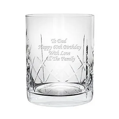 Buy Personalised CR1 Engraved Crystal Whisky Mixer Glass • 9.49£