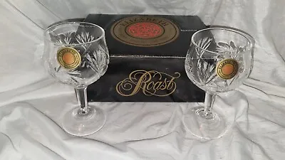 Buy Vintage Crystal Glasses Special Addition Elizabeth Mouth Blown Hand Cut Lead... • 10£