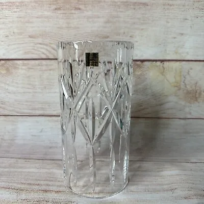 Buy Vintage Hand Cut 24% Leaded Crystal Glass Candle Hurricane Topper Made In Poland • 24.77£